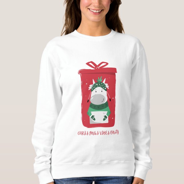 Nur Weihnachtsvibes Sweatshirt (Vorderseite)
