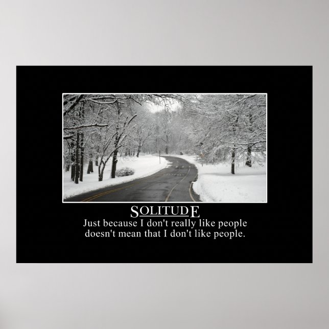 Nur weil ich Menschen nicht mag, ist es nicht geme Poster (Vorne)