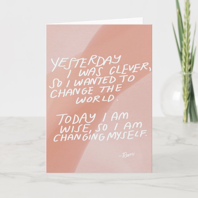 Nur weil Karte (Vorderseite)