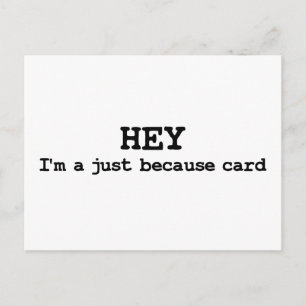 Nur weil lustige Postkarten