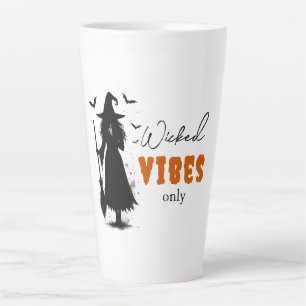 "Nur Wicked Vibes" - Halloween Black Hexe - Milchtasse