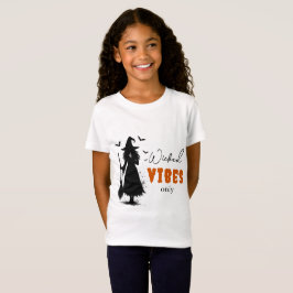 "Nur Wicked Vibes" - Halloween Black Hexe - T-Shirt