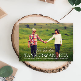 Nur wir EDITABLE COLOR Save the Date Card Dankeskarte