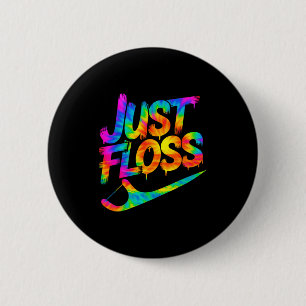 Nur Zahnseide Lustiger Zahnarzt Oral-Hygienikerin Button