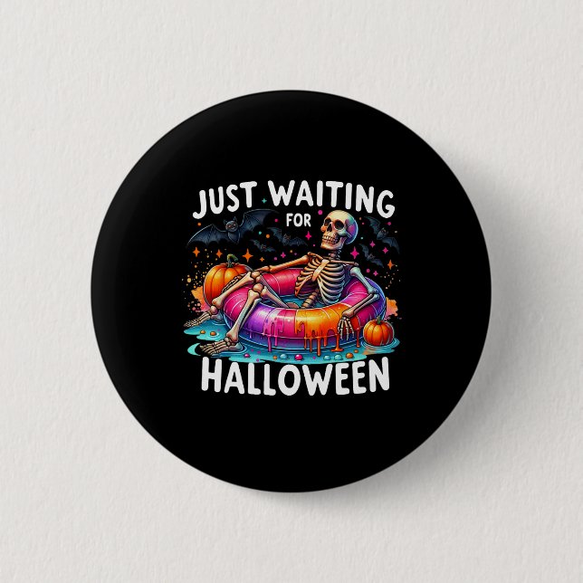 Nur zu Halloween 1 Gewartet Button (Vorderseite)