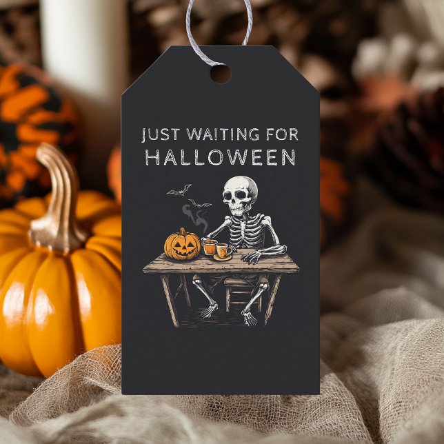 "Nur zu Halloween-Geschenktagen Gewartet | Funny Geschenkanhänger (Von Creator hochgeladen)