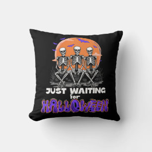 Nur zu Halloween Gewartet, drei Skelette Kissen