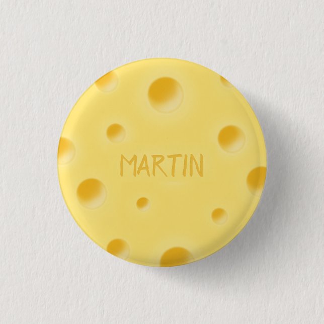 Nur zu zaghaft! Personalisierter Name des Schweize Button (Vorderseite)