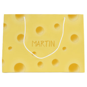 Nur zu zaghaft! Personalisierter Schweizer Käse Gr Große Geschenktüte