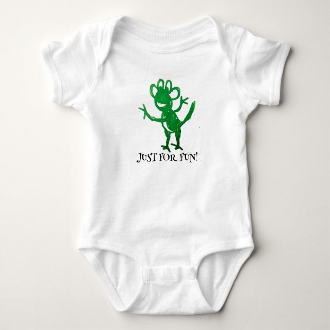 Nur zum Spaß Baby Strampler (Vorderseite)