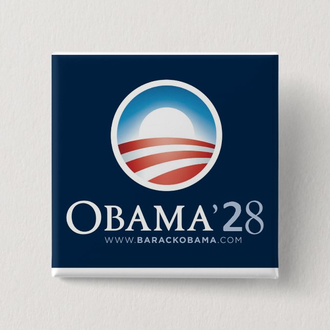 Nur zum Spaß Obama 2028 Button! Button (Vorderseite)