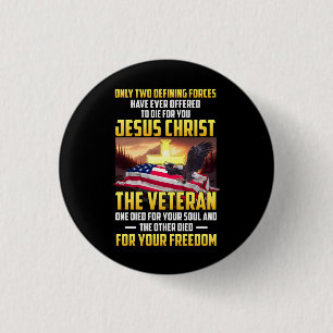 Nur zwei definierte Kräfte für Jesus Christus Die  Button