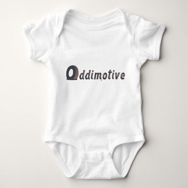 Nur zwei Farbvorderes Logo Baby Strampler (Vorderseite)