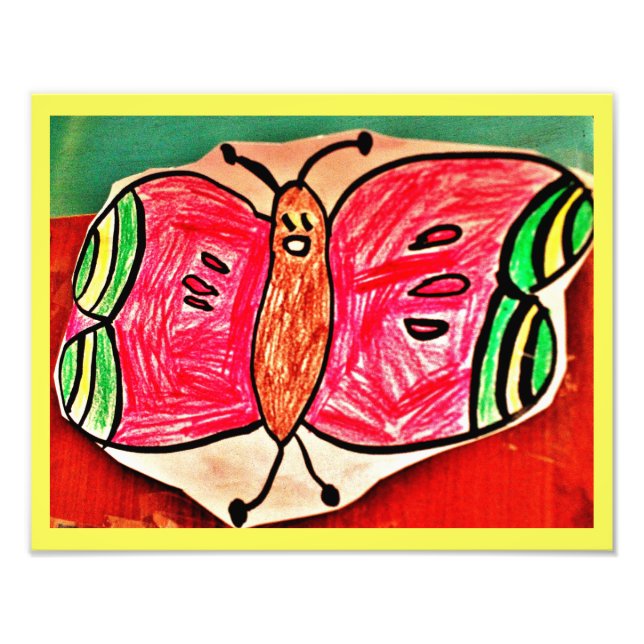 Nurahs glücklicher Schmetterling Fotodruck (Vorne)