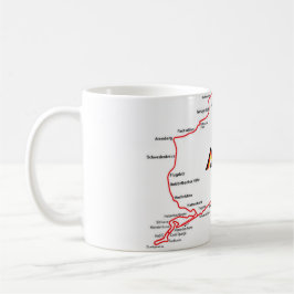 NÜRBURGRING MAP - MUG KAFFEETASSE