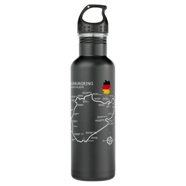 NURBURGRING NORDSCHLEIFE  EDELSTAHLFLASCHE (Vorderseite)
