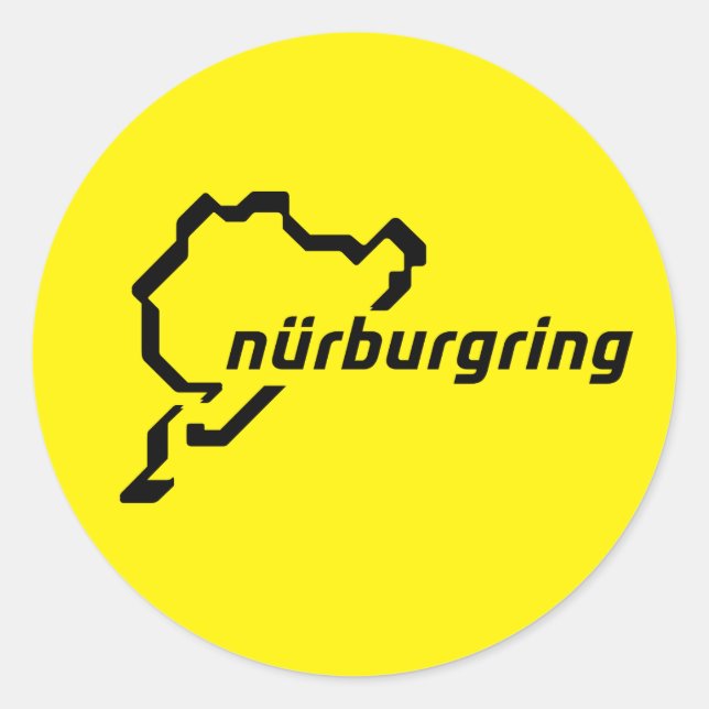 Nurburgring Nordschleife Gran Turismo Driver Runder Aufkleber (Vorderseite)
