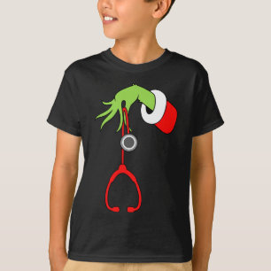 NurChristmas Stethoscope Nurses Xmas Pajamas Pj T-Shirt