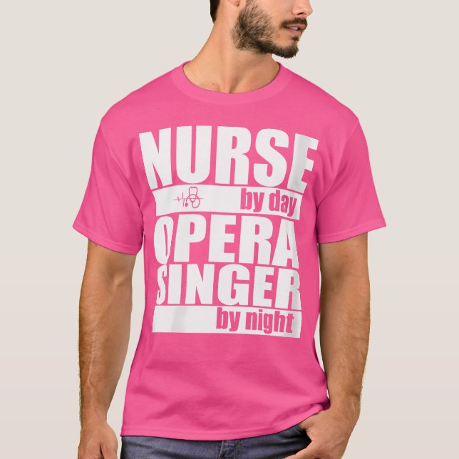 Nurens by Day Opera Sängerin bei Nacht T-Shirt (Vorderseite)