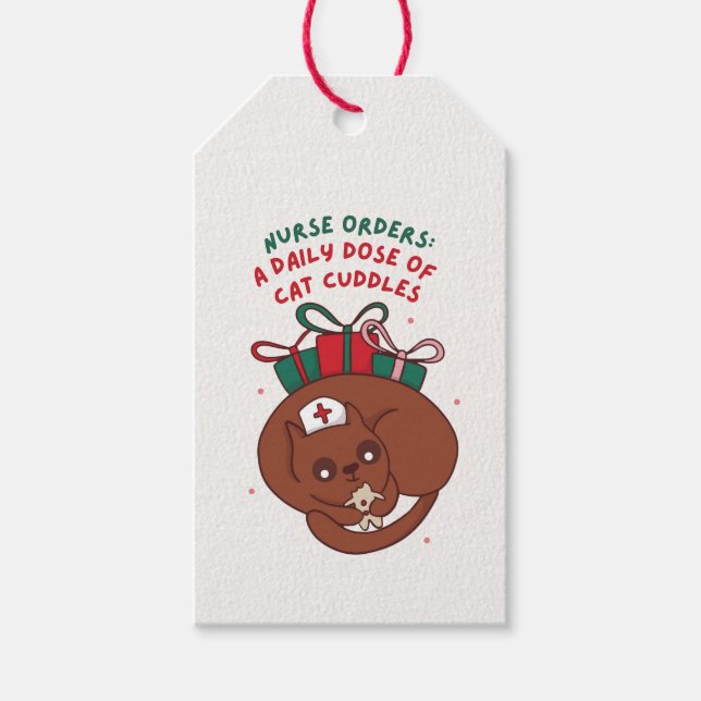 NURKCAT-LOVER-CHRISTMAS-PRÄSENTE GESCHENKANHÄNGER (Vorderseite)