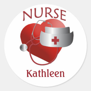 Nurname Eigene Krankenpflegemittel Runder Aufkleber