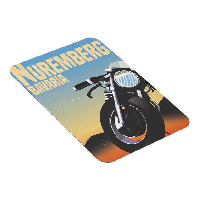Nürnberg, bayerische Oldtimer-Reiseposte Magnet (Rechte Seite)