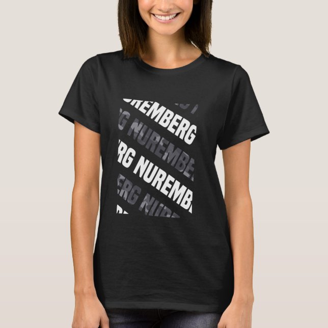 Nürnberg Camouflage Pattern Gray Camouflage T-Shirt (Vorderseite)