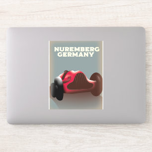 Nürnberg Deutschland Reiseplakat Aufkleber