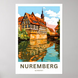 Nürnberg Deutschland Travel Print Poster