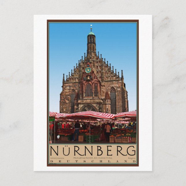 Nürnberg - Frauenkirche Postkarte (Vorderseite)