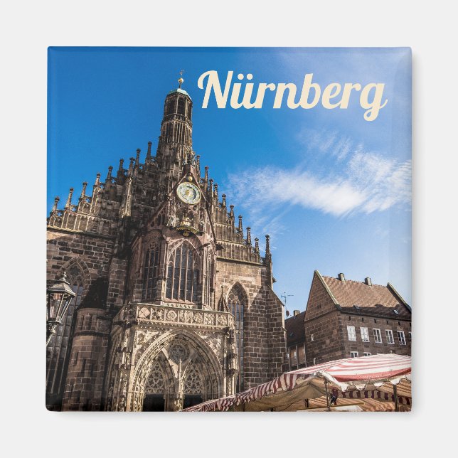 Nürnberg Hauptmarkt Nürnberg Bayern Deutschland Magnet (Vorne)