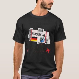 Nürnberg Mädchen - Nürnberg Bordkarte - Nürnberg T-Shirt