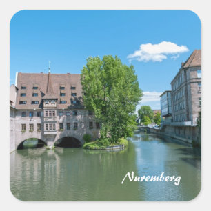 Nürnberg Quadratischer Aufkleber
