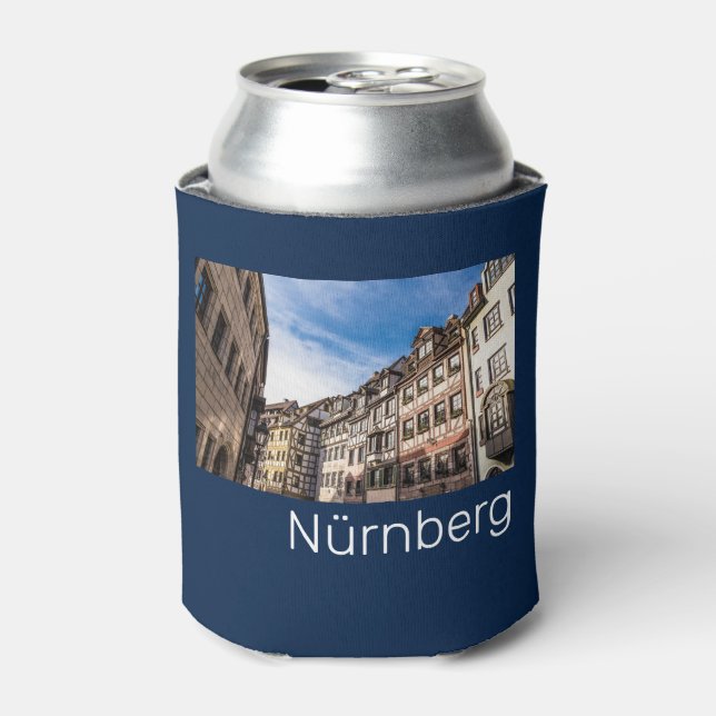 Nürnberg Stadtbild Bayern Deutschland Souvenir Dosenkühler (Kanne Vorderseite)