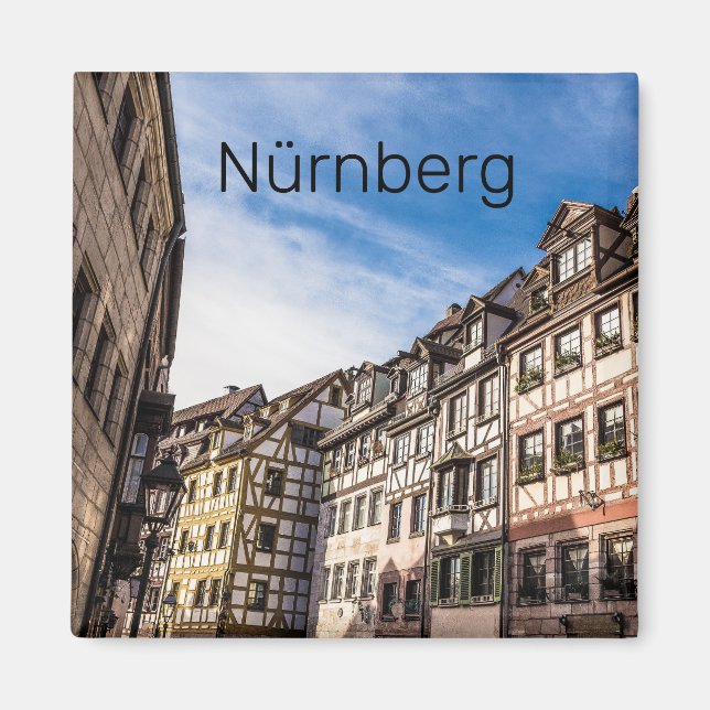 Nürnberg Stadtbild Bayern Deutschland Souvenir Magnet (Vorne)