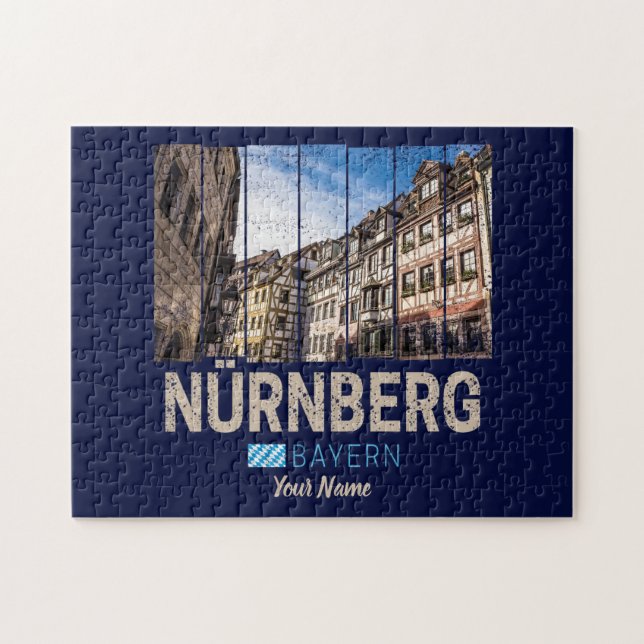 Nürnberg Vintag Bayern Deutschland Souvenir (Horizontal)