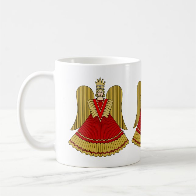 Nürnberg Weihnachtsangel Kaffeetasse (Links)
