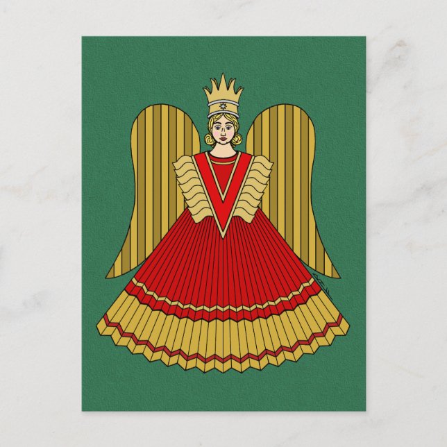 Nürnberg Weihnachtsangel Postkarte (Vorderseite)