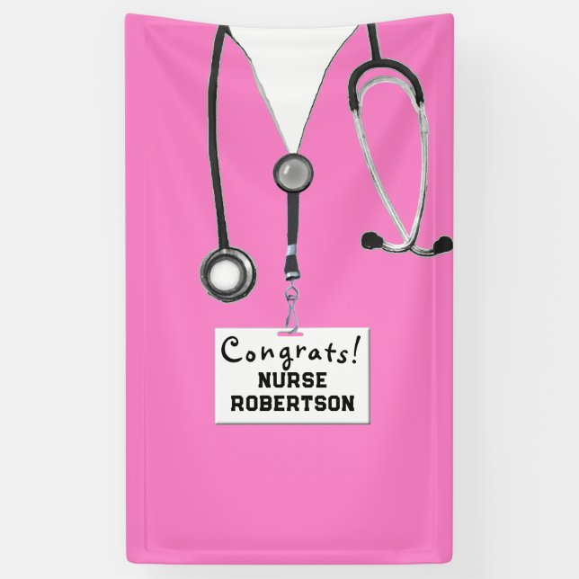 Nurse Abschluss Banner (Vertikal)