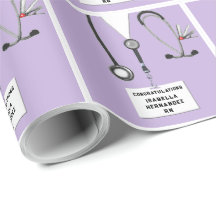 Nurse Abschluss Geschenke Packpapier