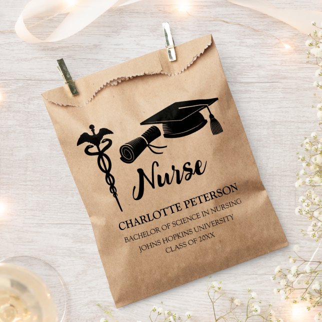 Nurse Abschluss Goodie Geschenktütchen (Ausgeschnitten)