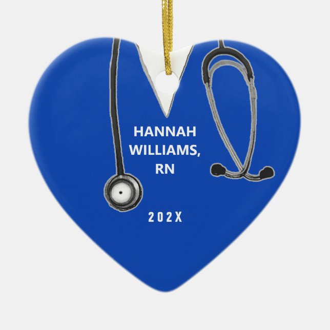 Nurse Abschluss Keepake Keramik Ornament (Vorne)