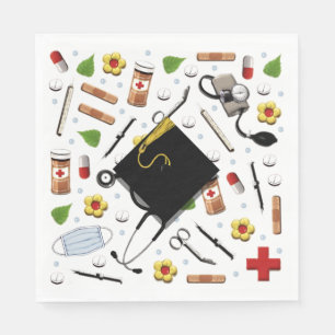 Nurse Abschluss Serviette