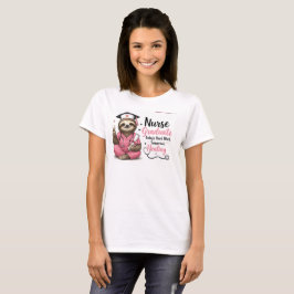 Nurse Absolventen Faultier-Shirt | Harte Arbeit He T-Shirt