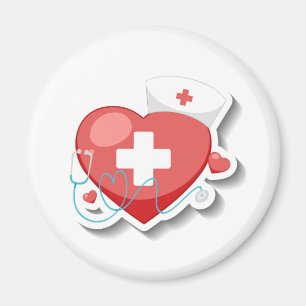 Nurse Abzeichen Magnet
