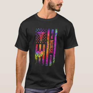 Nurse American Flag 4. Juli Aufwertung der Kranken T-Shirt
