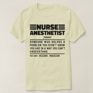 Nurse Anästhesist Noun Pflegespezialist Funny T-Shirt