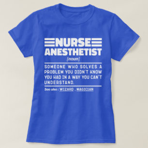 Nurse Anästhesist Noun Pflegespezialist Funny T-Shirt