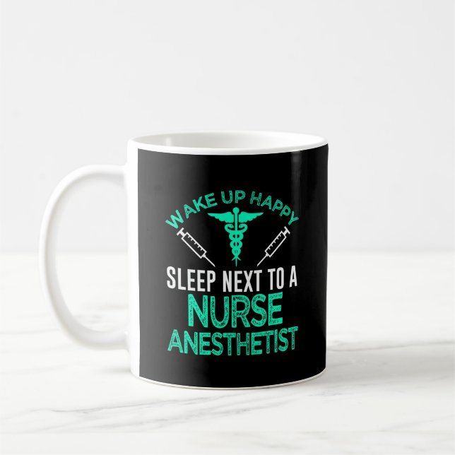 Nurse Anästhesist RN Registered Nurse Geschenk CRN Kaffeetasse (Links)