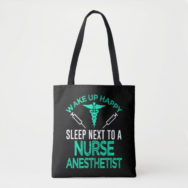 Nurse Anästhesist RN Registered Nurse Geschenk CRN Tasche (Vorderseite)